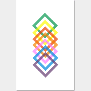 Colored squares Posters and Art